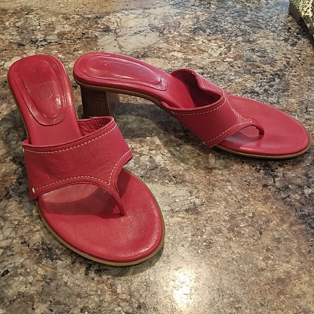 Coach heels size 8